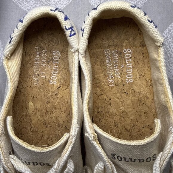 Soludos x Lockhart Embroidery Embroidered Sun Rainbow Sneaker Sz 7 - Picture 5 of 16